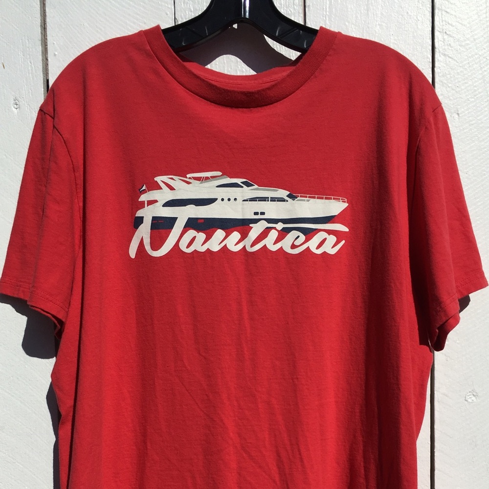 VTG Nautica Yacht Club Faded Red Tee